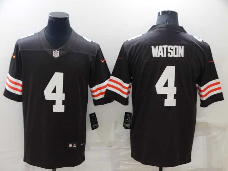 Nike Browns 4 Deshaun Watson Brown Vapor Limited Jersey,We sell and wholesale Nike Browns 4 Deshaun Watson Brown Vapor Limited Jersey on line form chian!